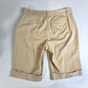 Ralph Lauren L-RL Lauren Active  Bermuda Shorts Women’s Off Beige Cuff Hem Sz 2 Photo 6