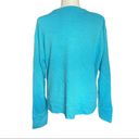 Edge WHEAT Blue Pullover Sweater Raw  Hem True Blue Size Large Photo 1