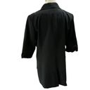 Elizabeth and James  Black One Button Notch Collar 3/4 Sleeve Blazer Jacket Photo 1