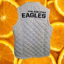 NFL Team Apparel  Philadelphia Eagles White Quilted Vest Size Large Photo 4