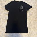 Pretty Little Thing T Shirt Dress Black Size 6 Photo 2