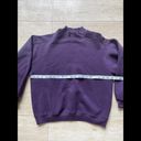 Vintage Chic Sweater‎ Womens M Purple Blank Crewneck Sweatshirt Pullover 90s Size M Photo 2