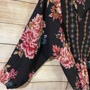 Style & Co floral boho handkerchief hem peasant blouse women’s Size Medium Photo 7