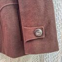 st. john's bay Women’s  Brown Wool Peacoat Hooded Buttons Lined - Size Large Photo 4