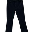 MOTHER Denim The Insider Crop Step Fray Jeans in Not Guilty Black Size 30 Photo 1