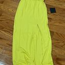 Lulus NWT Lulu’s Yellow Watch the Sunset Lime Green Maxi Dress XS Photo 5