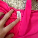 Aerie  Hot Pink Bikini Size Large Top is front bow tie Photo 3