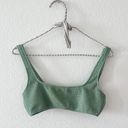 LA Hearts PacSun Green Crinkle Bikini Top Photo 1