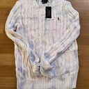 Polo NWT  Ralph Lauren Pima Cotton Sweater White Tye Dyed Photo 0