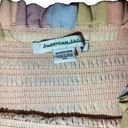 American Eagle  Multicolored Stretch Dress Ruffles Rainbow Pastel Photo 5