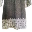 Aryeh  Charcoal Grey Three Quarter Sleeve Mini Knit Sweater Dress Size Medium Photo 3