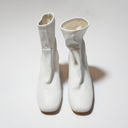 Stuart Weitzman NEW  Sleek 60 Sock Genuine Leather Heel Ankle Booties Shoes White Photo 1