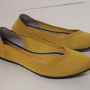Rothy's  Shoe Size 5.5 Yellow Rubber Woven Pointed Toe closed heel Shoes Photo 0