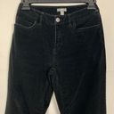 J.Jill  Corduroy Black Mid-Rise Pants Size 0P Photo 2