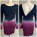 Young Fabulous and Broke  Audrina Drape-Front Dress in Cranberry Ombre tie dye Photo 2