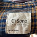 Ci Sono  Women Junior Plaid Ribbed Shirt buttoned Photo 2