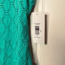 Isaac Mizrahi NWT  Green Knit Eyelet Shift Dress sz X LARGE Photo 3