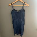 ZARA  denim zip up distressed jean dress Photo 10