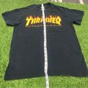 Thrasher  Magazine Skateboarding Logo VTG Black Skater Grunge Shirt‎ Small Photo 4