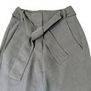 Mango  Suit Olive Green Cropped Pants Slacks Skinny Fit w/ Belt Size 2 Women's Photo 1