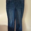 kim rogers  Tummy Control Pull On Straight Leg Womens size 8 Short Med Wash Jeans Photo 0