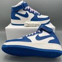 Nike Women Air Force 1 ‘07 Mid White/Sail/Doll/Military Blue. Size 7.5 Photo 11