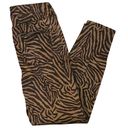 White House | Black Market  Brown Zebra Mid Rise Skinny Crop Jeans WHBM ~ Women's 4 Photo 4