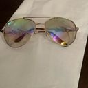 NWOT LOVE aviator sunnies so cute and stylish they add flare to any outfit Gold Photo 9