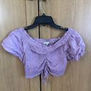 Love Tree Women’s  Purple Cropped Top Photo 1