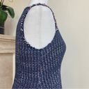 Rebecca Taylor  size 6 blue tweed sleeveless V neck fit and flare dress. Photo 10