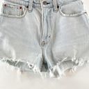 Abercrombie & Fitch  High Rise Curve Love Mom Shorts Light Wash Blue 2 / 26 Photo 10