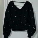 Vintage Havana  Black open back Heart Sweater Small Photo 2