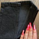 Dynamite Rosie Front Slit Jet Black Jean Photo 4