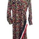 DEX Women's Maxi Long Sleeve Floral Dress Size Medium New With Tags Black Photo 0