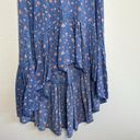 American Eagle  Blue Floral High-Low Maxi Skirt Photo 3