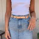 J.Crew Italian leather tan belt sz xs Photo 0