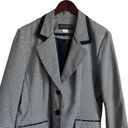 Houndstooth Lauren Alexandra Women Jacket Blazer Collar 3 Button Closure Size 10  Photo 11