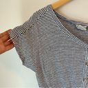 Rachel Zoe 100% Linen Short Sleeve Button Down Shirt Top Photo 2