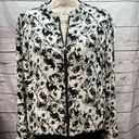 Apt. 9  XL black and white zip up light weight jacket (#2061) Photo 0