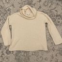 J.Jill  Cream Cowl Neck Knit Sweater Size Small Cotton Blend Photo 5