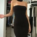 Misha Collection Briana Knit Choker Midi Dress NWT Black Size 6 Retail $297 Photo 4