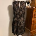 City Triangles Black Floral Lace Overlay Dress Photo 4