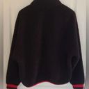 Tommy Hilfiger  Black 1/2 Snap Sherpa Fleece Pullover Women's XL Photo 1