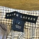 Ralph Lauren  Black Label Camel Hair Trousers Plaid Houndstooth Straight Wide Leg Photo 9