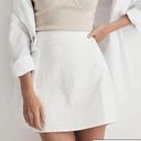 Madewell Denim High-Waist Straight Mini Skirt in Tile White Photo 0