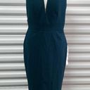 Dress the Population  Vanessa Dress Womens Medium Halter Bodycon Midi Sexy Party Photo 2