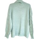 Topshop COPY - NWT LULUS Beside The Fire Grey Cable Knit Sweater In Sage Green Photo 6