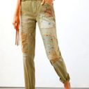 Anthropologie  Pilcro The Wanderer Barrel Patchwork Women's Pants Green 25 Photo 1