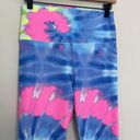 Beach Riot - Ayla Ribbed Blue Tie Dye Leggings Photo 3