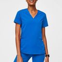 FIGS Royal Blue Scrub Top Photo 0